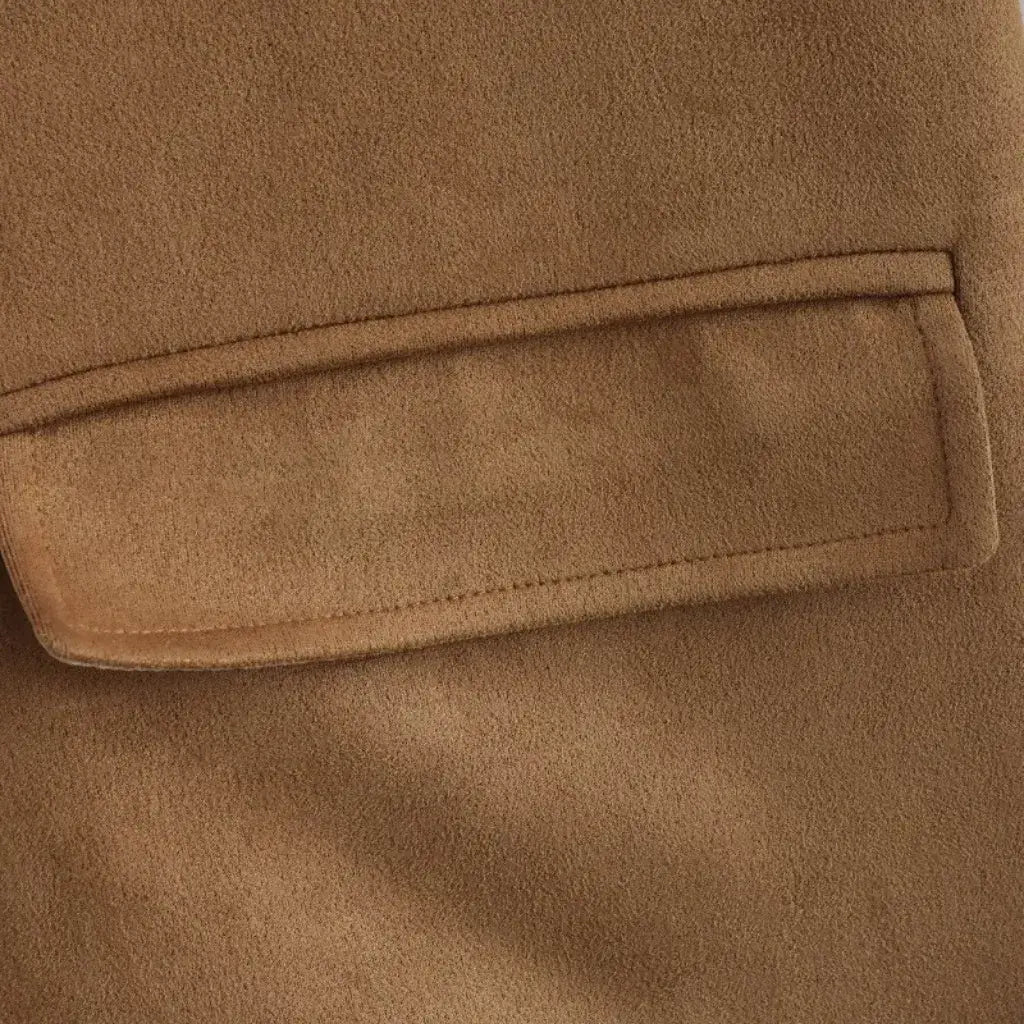 Blazer Feminino Alongado Camurça