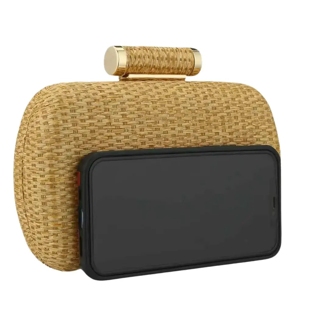 Bolsa de Palha Modelo Nature Bege