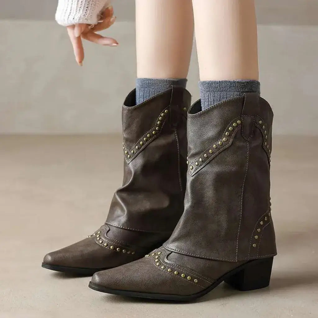 Bota Feminina Texana Cáqui Denver