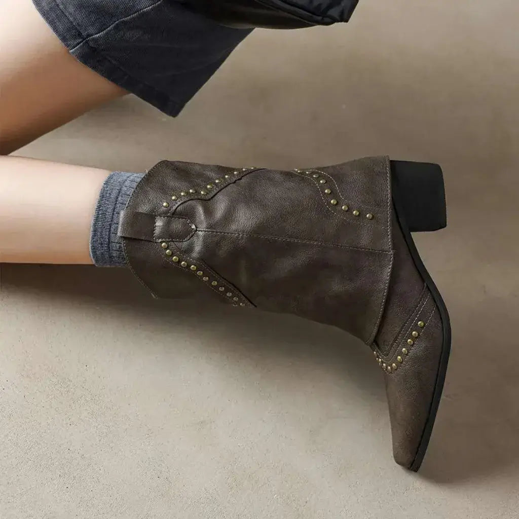 Bota Feminina Texana Cáqui Denver