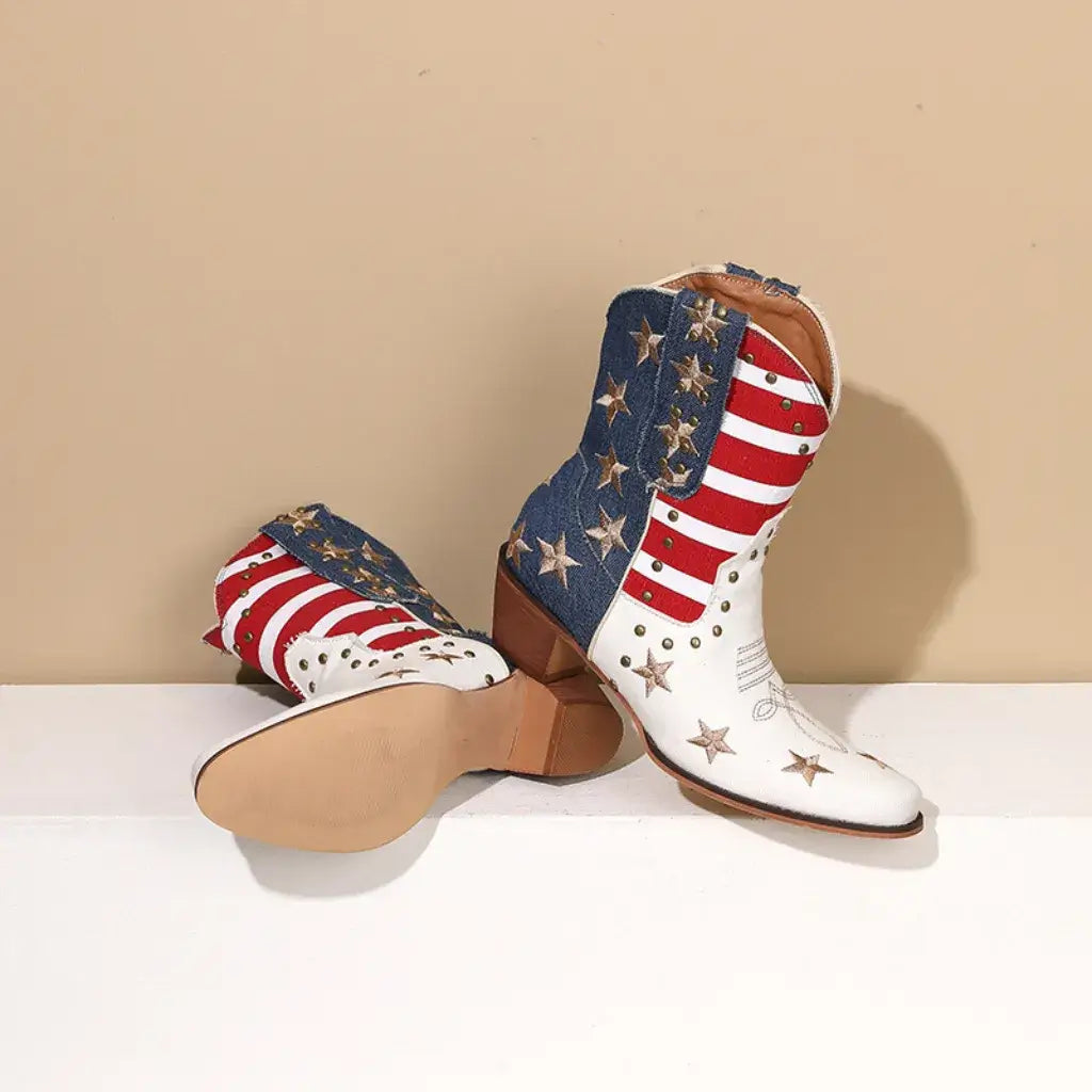 Bota Texana Cano Médio Bico Fino Country