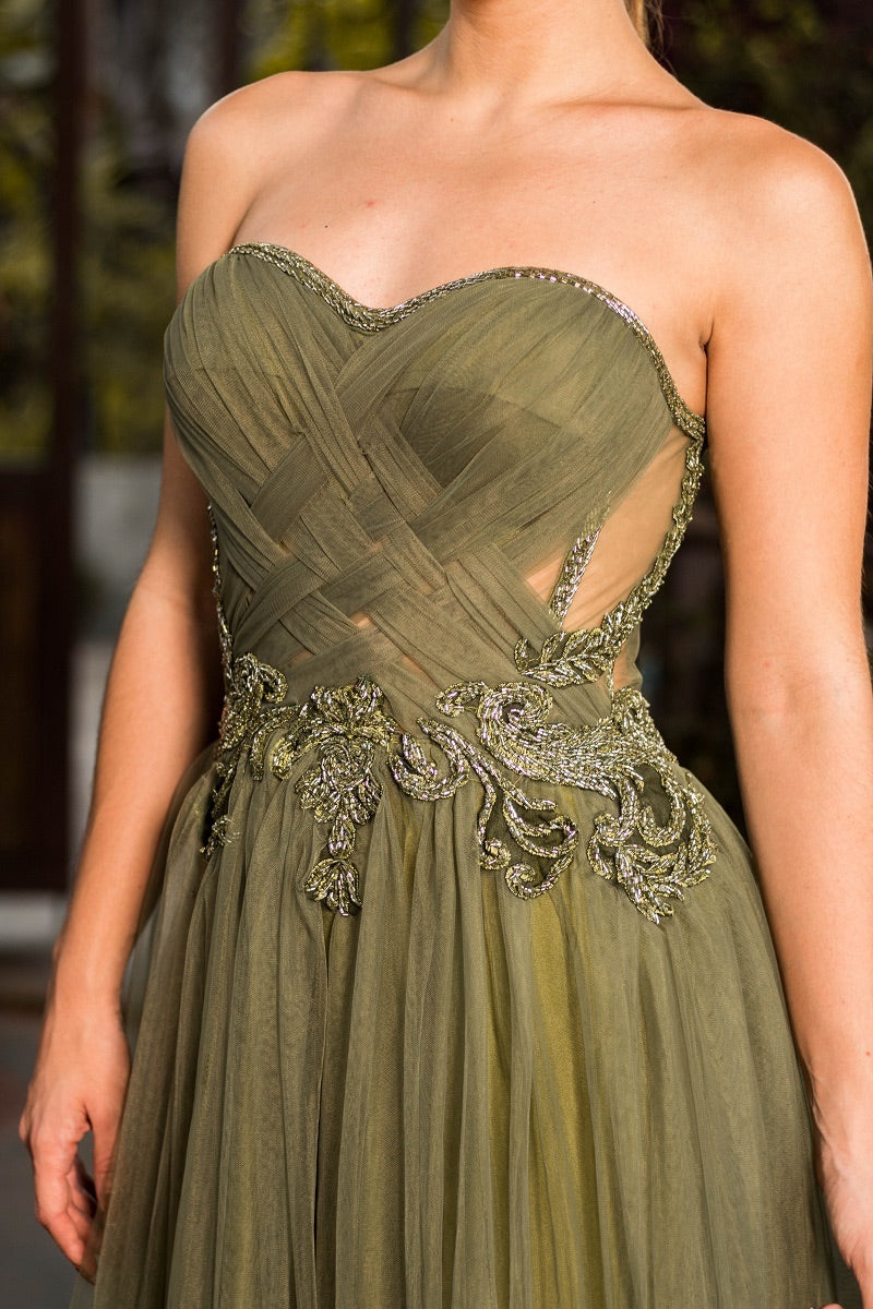 VESTIDO MONACO - Verde Oliva