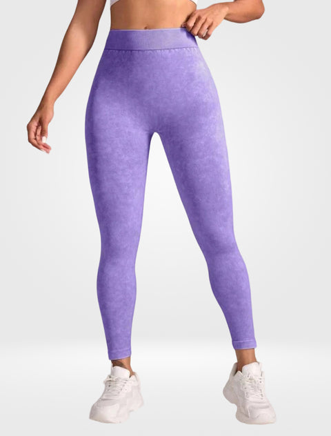 Calça Legging Destonada Efeito Efeito Push-Up Costura em V Modern Lyra - FITNESS