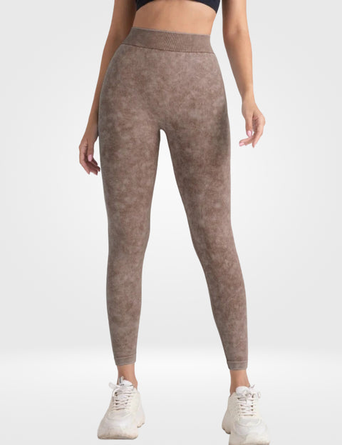 Calça Legging Destonada Efeito Efeito Push-Up Costura em V Modern Lyra - FITNESS