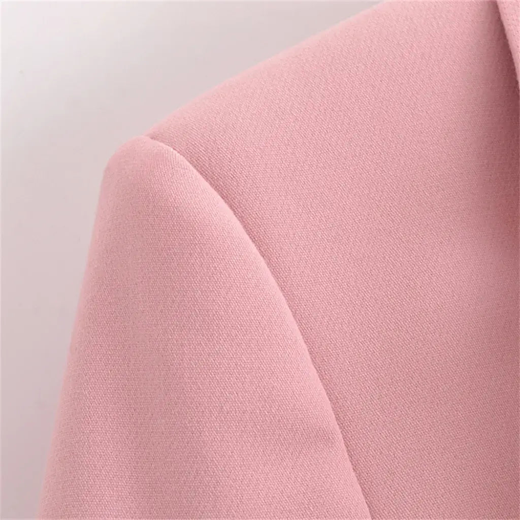 Blazer Alfaiataria Acinturado Rosa