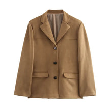 Blazer Feminino Alongado Camurça