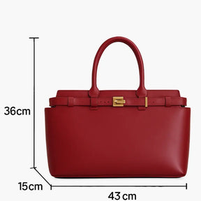 Bolsa Feminina Grande de Couro Amélia Vinho