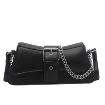 Bolsa Feminina de Couro Preto Modelo Saphira