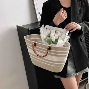 Bolsa de Palha Modelo Maresia Off White