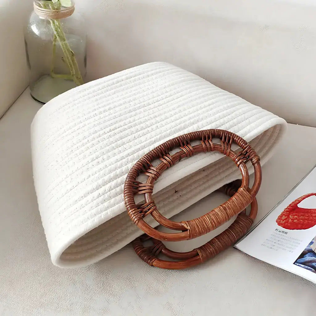 Bolsa de Palha Off White Modelo Elara
