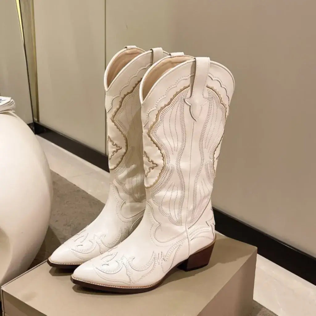 Bota Country Feminina Texana Cano Médio