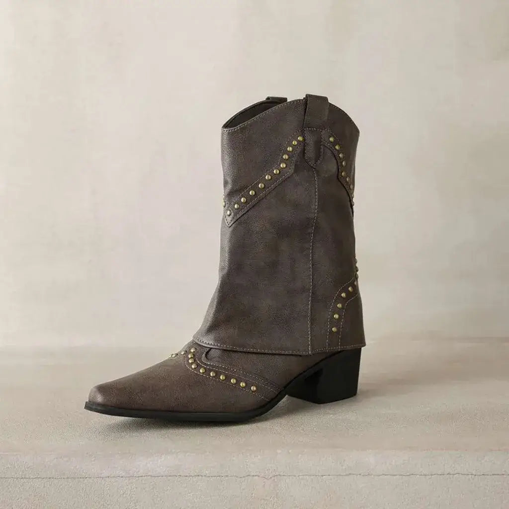 Bota Feminina Texana Cáqui Denver