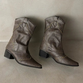 Bota Feminina Texana Cáqui Denver