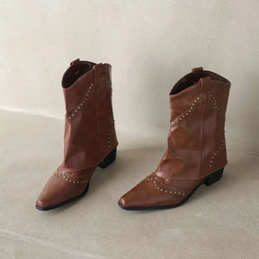 Bota Feminina Texana Marrom Denver