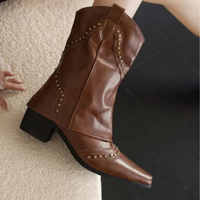 Bota Feminina Texana Marrom Denver