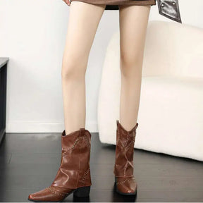 Bota Feminina Texana Marrom Denver