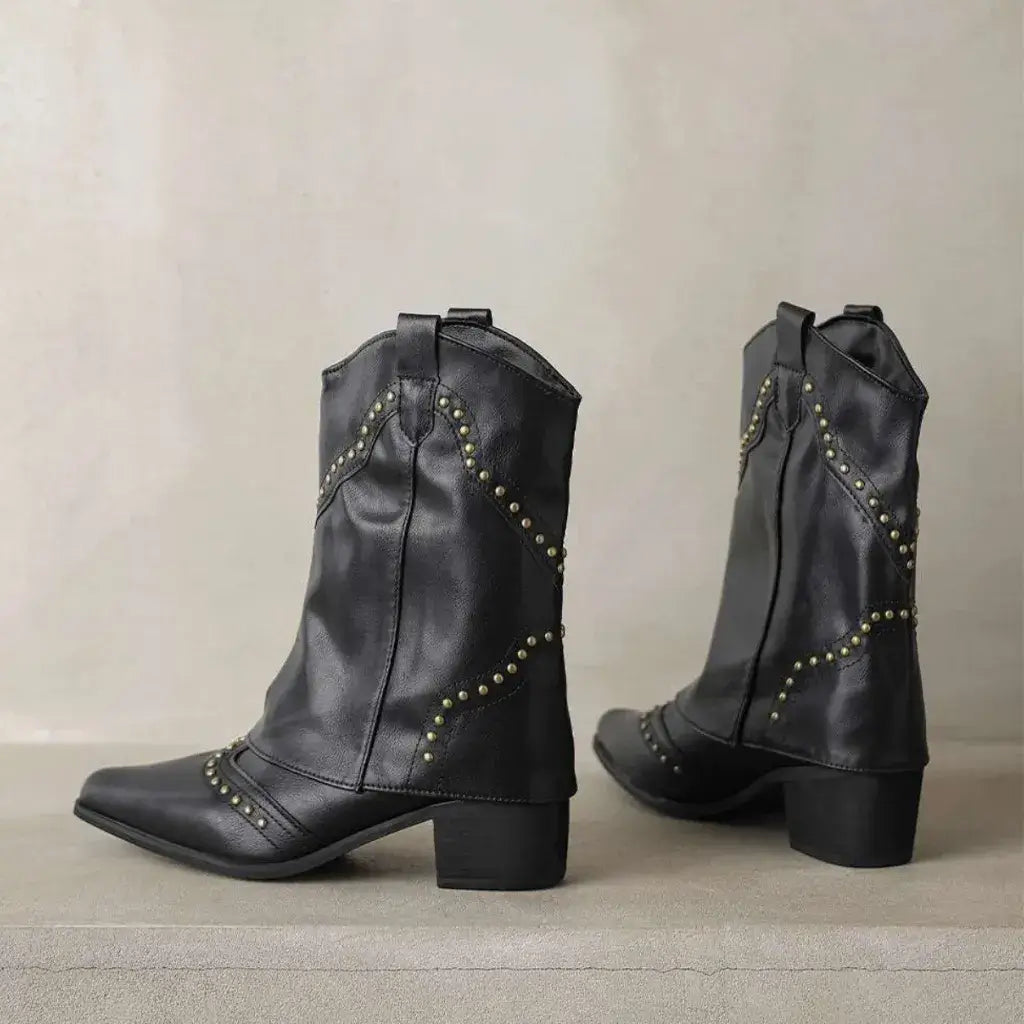 Bota Feminina Texana Preta Denver
