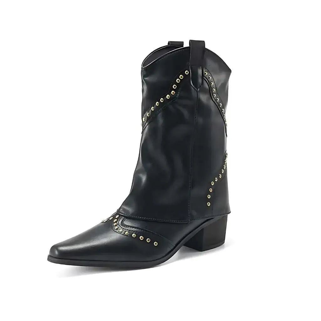 Bota Feminina Texana Preta Denver