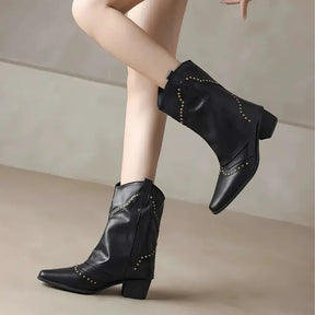 Bota Feminina Texana Preta Denver