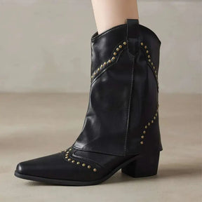 Bota Feminina Texana Preta Denver