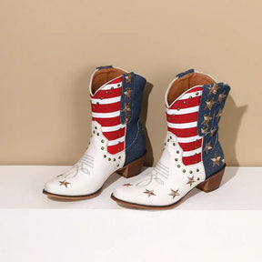 Bota Texana Cano Médio Bico Fino Country