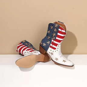 Bota Texana Cano Médio Bico Fino Country