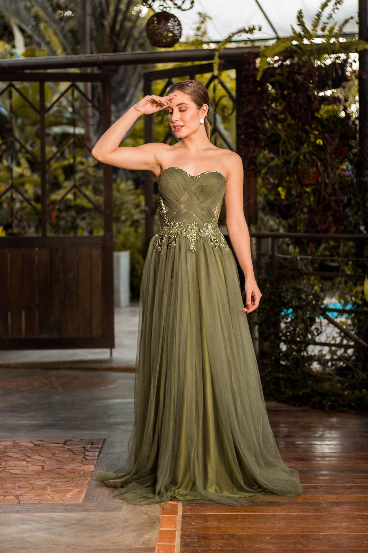 VESTIDO MONACO - Verde Oliva