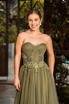 VESTIDO MONACO - Verde Oliva
