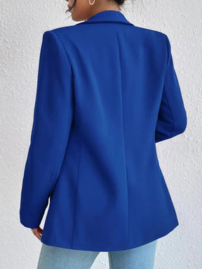 Blazer feminino gola lapela e bolso lateral AB636