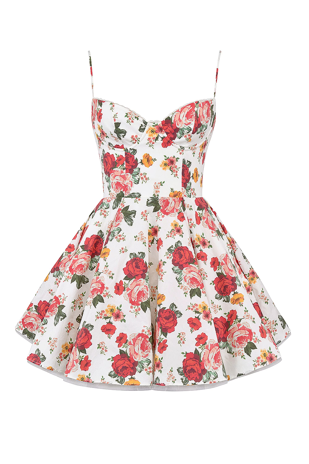 Vestido Curto Floral Modelador Com Forro em Tule Modern Lille - GOLDEN ERA