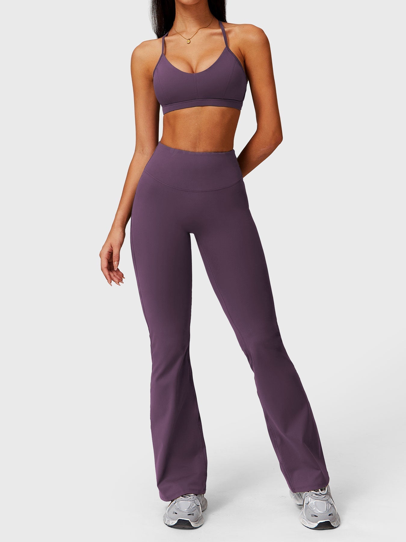 Calça Flare Com Bolso Franzido Modern Giseli - FITNESS