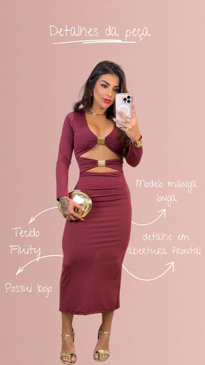 Vestido Malu - Marsala