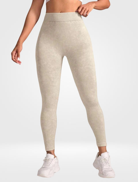 Calça Legging Destonada Efeito Efeito Push-Up Costura em V Modern Lyra - FITNESS