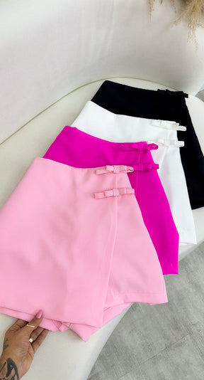 Short Saia Laço Lauren - Rosa